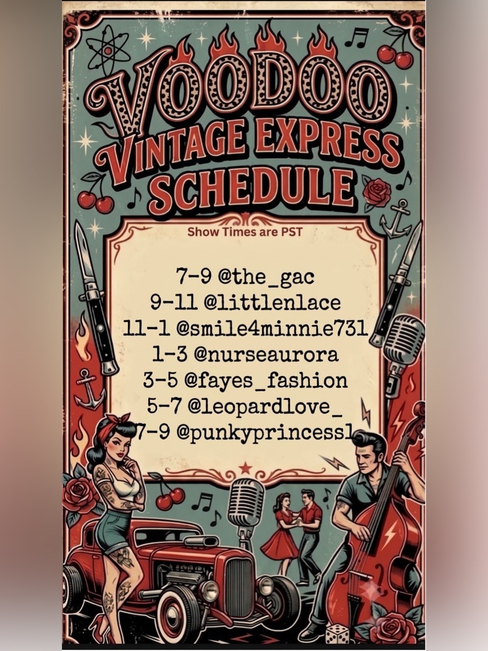 🎸🤘🏻Voodoo Vintage Express🖤🚂 - Picture 2 of 2